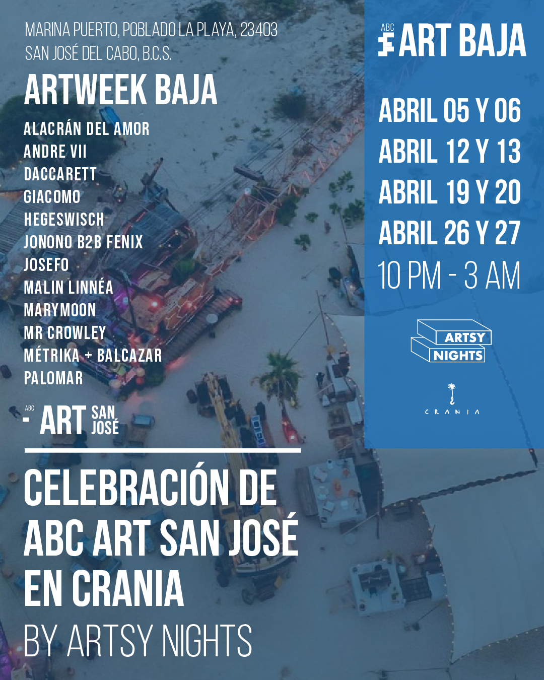 CELEBRACIÓN DE ABC ART SAN JOSÉ BY ARTSY NIGHTS – CRANIA