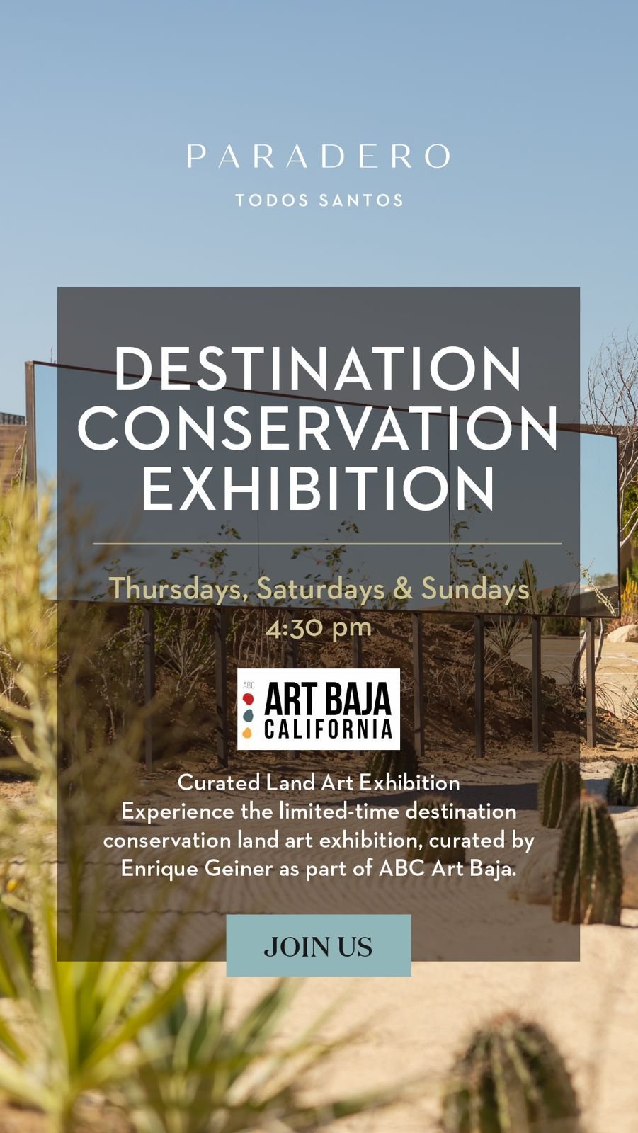 DESTINATION CONSERVATION EXHIBITION – PARADERO HOTEL